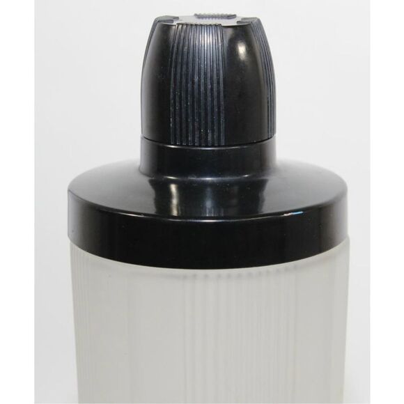 Vintage Art Deco Frosted Glass and Bakelite Empire Cocktail Shaker‎ - Picture 3 of 10